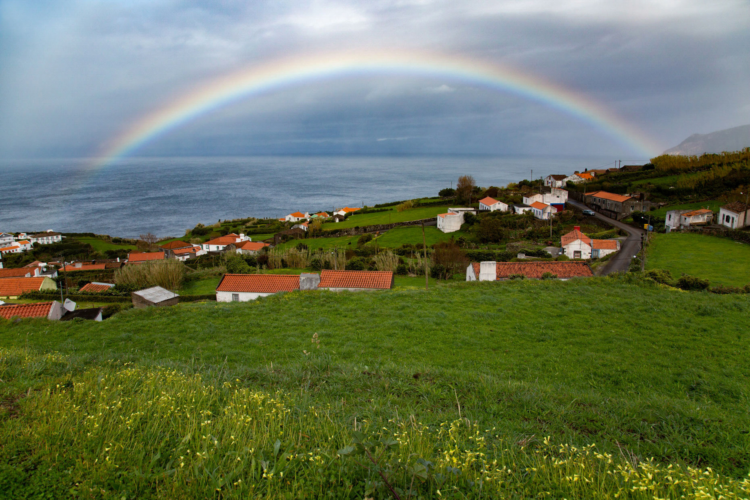 Travel Photographer, Caryn B Davis, Rainbow, Sao Jorge, Azores
